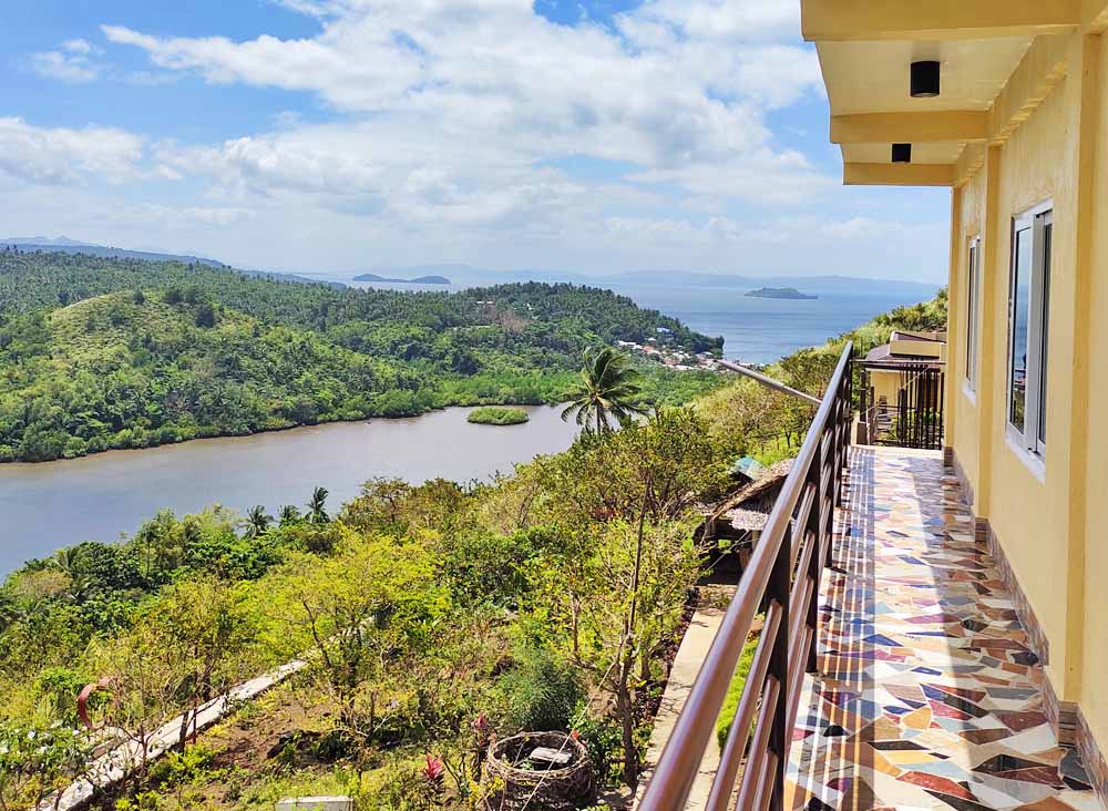 A view of the estuary in front of one of Mondelo's Nature Park's rooms.