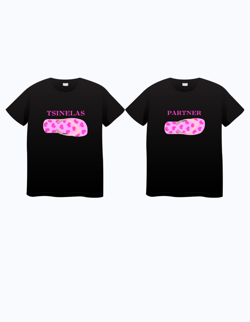 Tsinelas Party Couple Shirt.