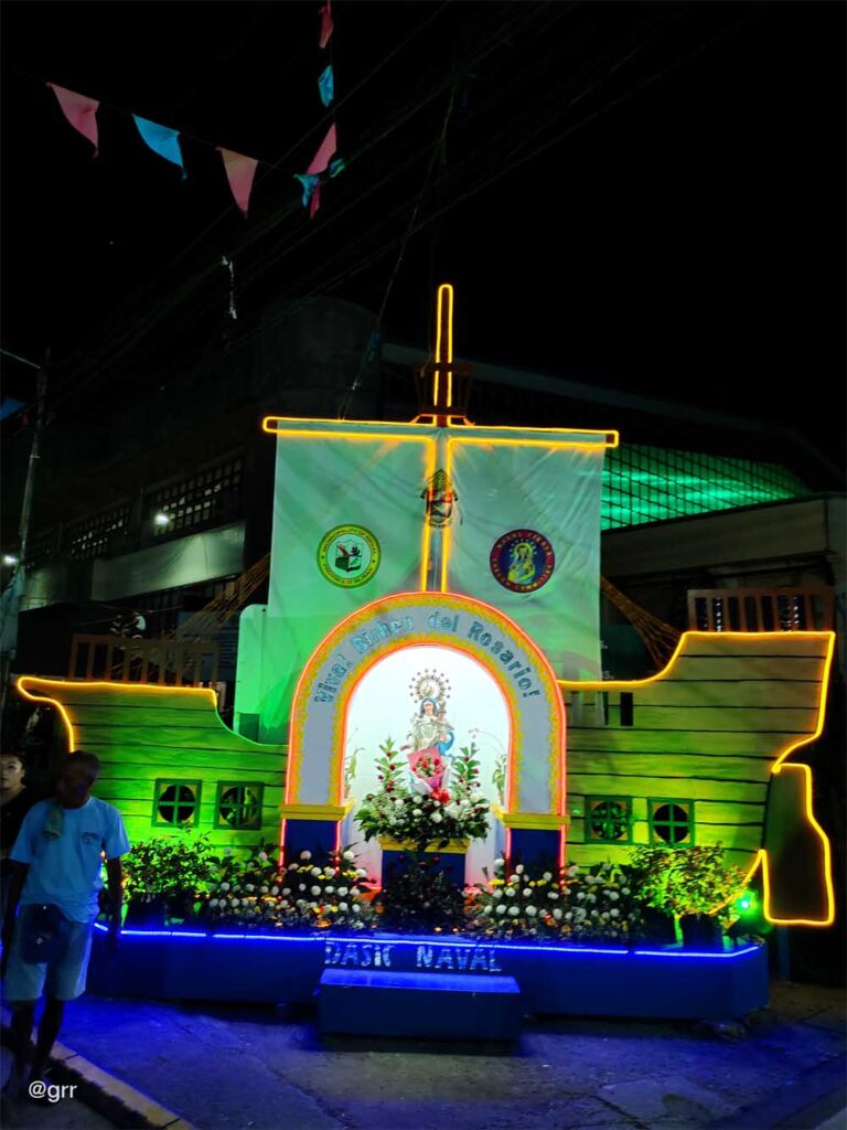 A galleon mock-up for Naval's patron Saint, Viva Birhen del Rosario.
