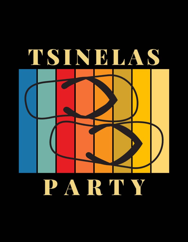 Retro Design Tsinelas Party.