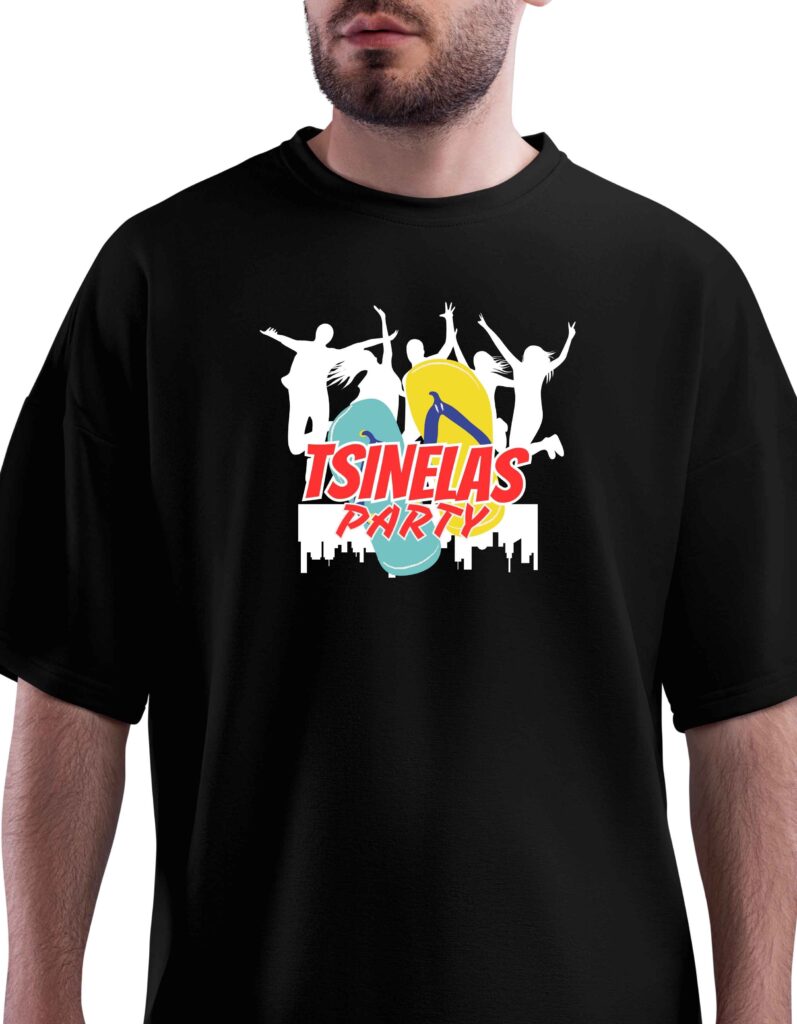 Tsinelas Party Male Shirt Free Design.