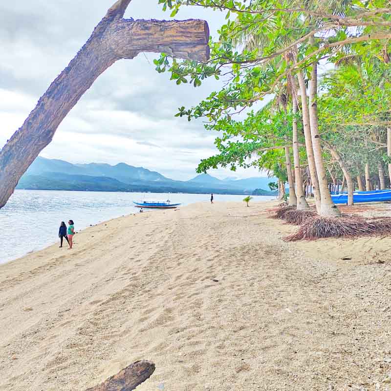 White beaches of Dalutan island.